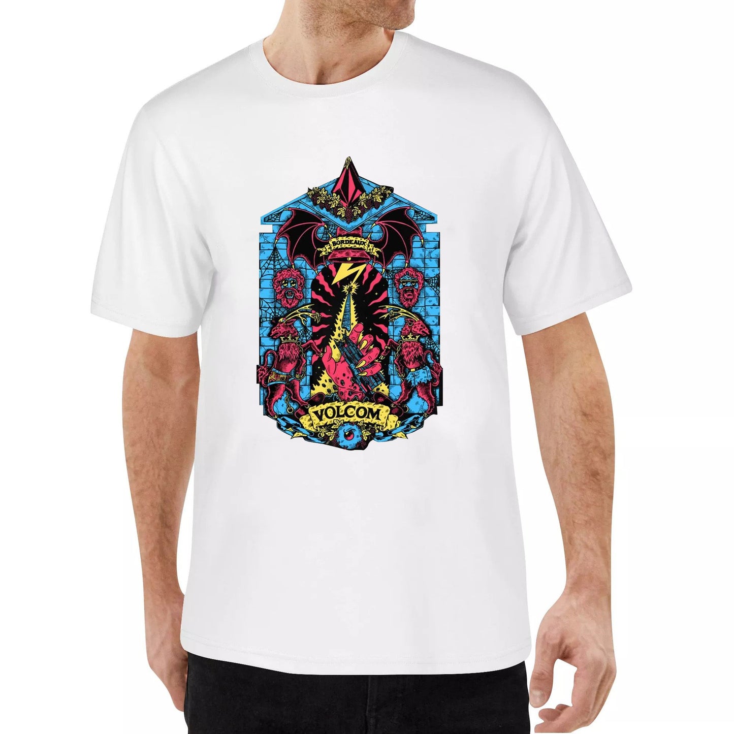 3DL NEW STOCK VOLCOM tee shirts Short Sleeve Printed Crew Neck Top Tee Shirt for Man Women Unisex Adult Summer Ladies Crew-neck fashion unisex T-shirt Menswear Top Original Lingerie
