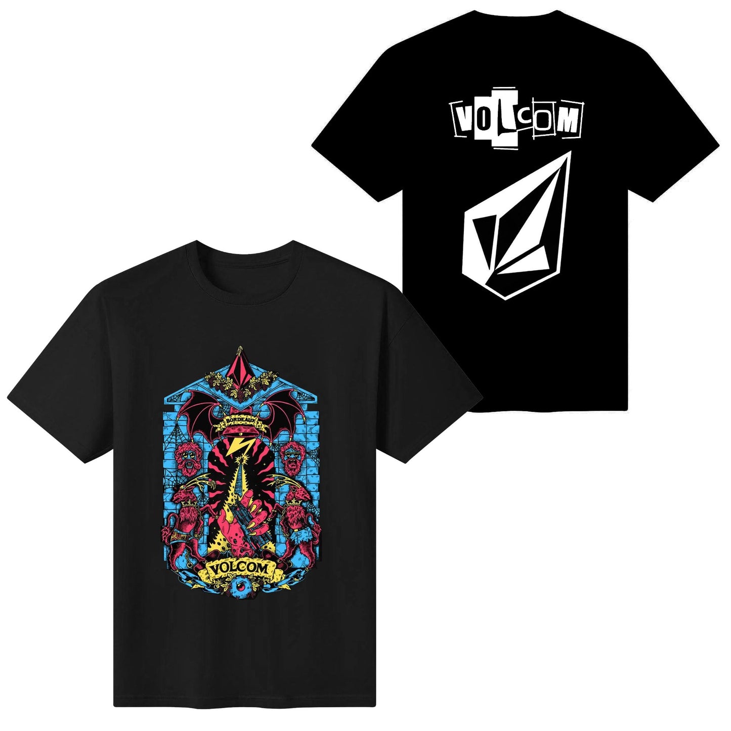 3DL NEW STOCK VOLCOM tee shirts Short Sleeve Printed Crew Neck Top Tee Shirt for Man Women Unisex Adult Summer Ladies Crew-neck fashion unisex T-shirt Menswear Top Original Lingerie