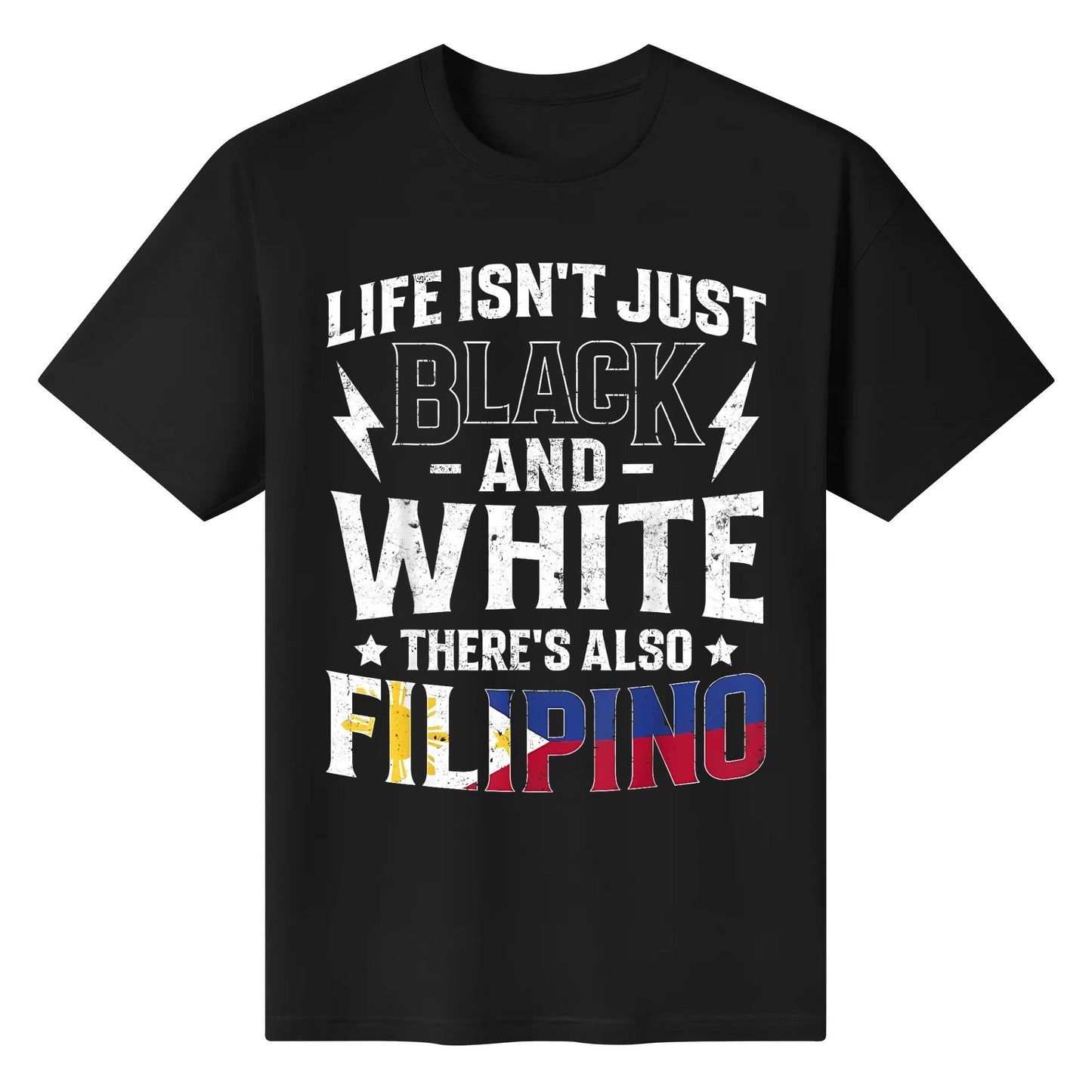 Philippines Flag Proud Philipinos Men  Women T-Shirt Everyday Casual Tops Cotton Fabric
