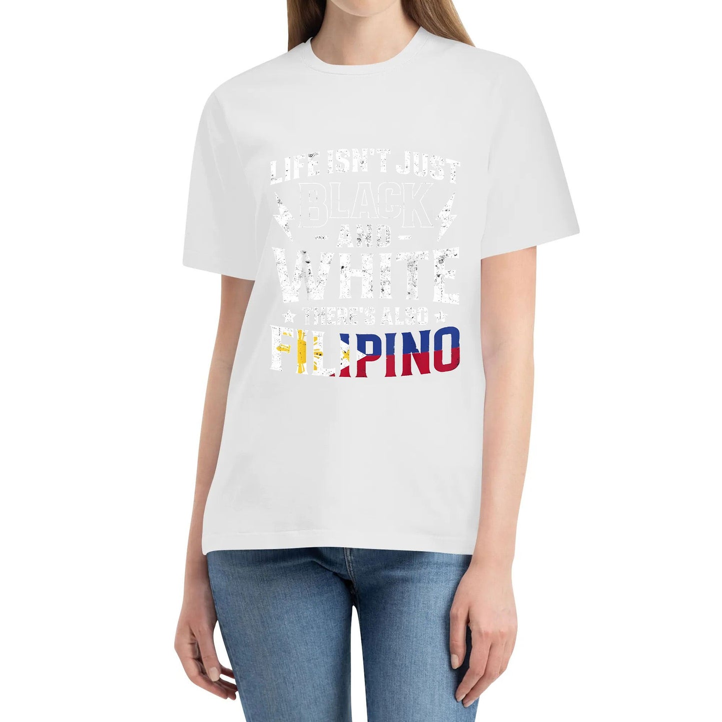 Philippines Flag Proud Philipinos Men  Women T-Shirt Everyday Casual Tops Cotton Fabric