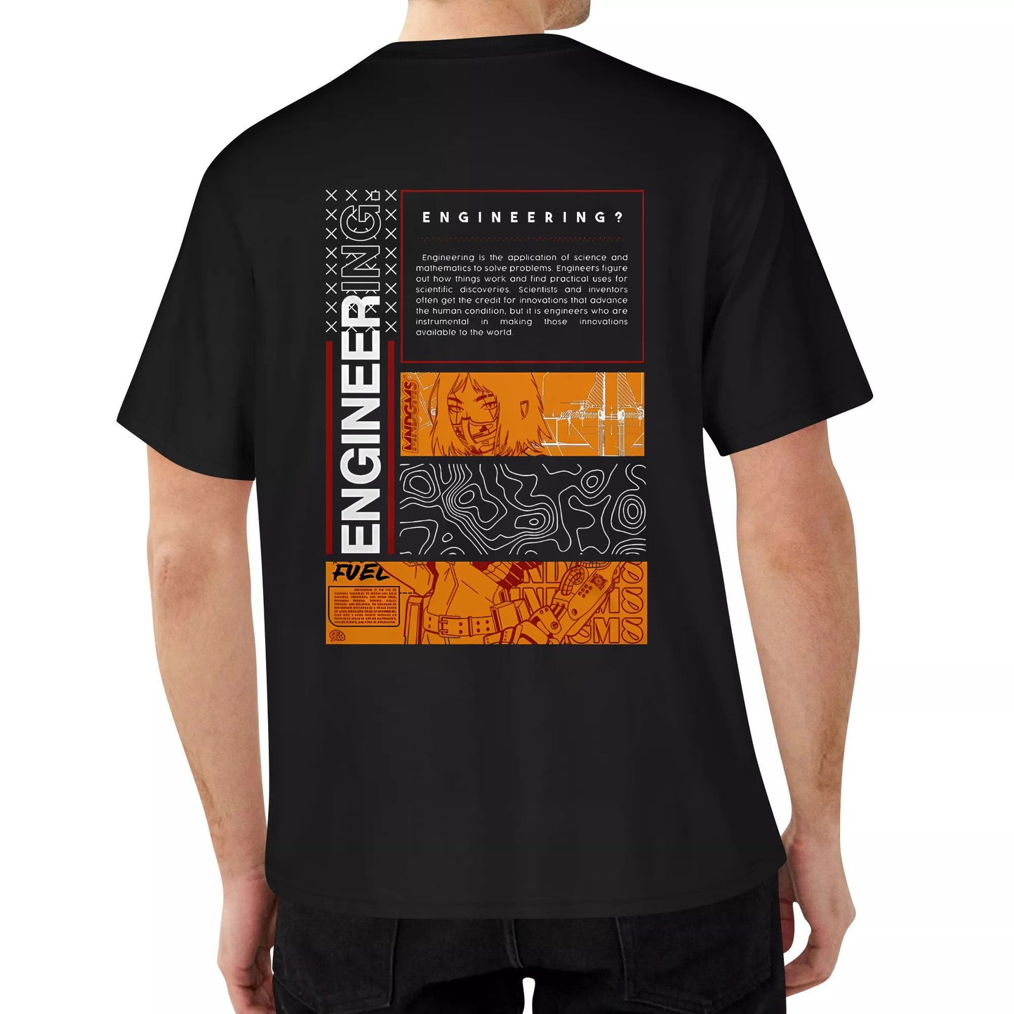 MNDGMS x Engineering V2 Unisex Short Sleeve Shirt Cotton Sublimation T-Shirt
