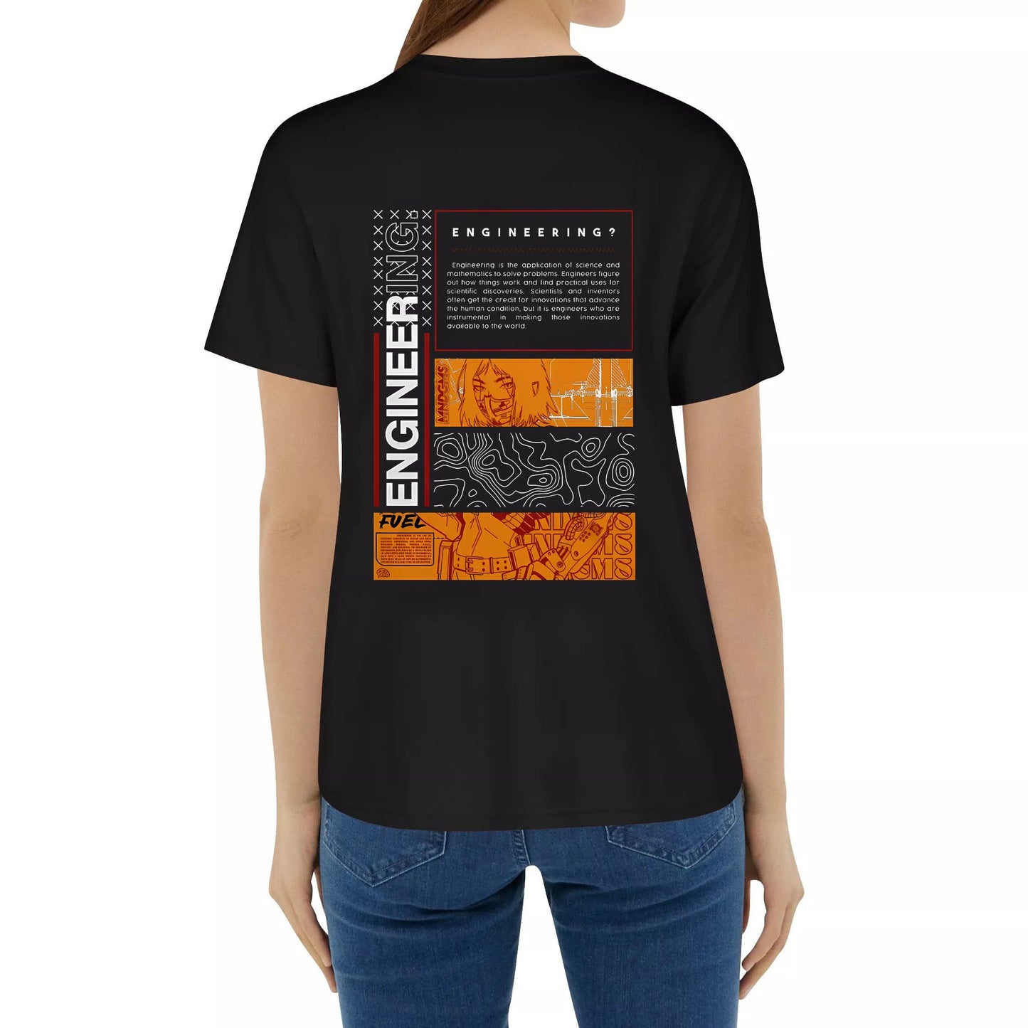 MNDGMS x Engineering V2 Unisex Short Sleeve Shirt Cotton Sublimation T-Shirt