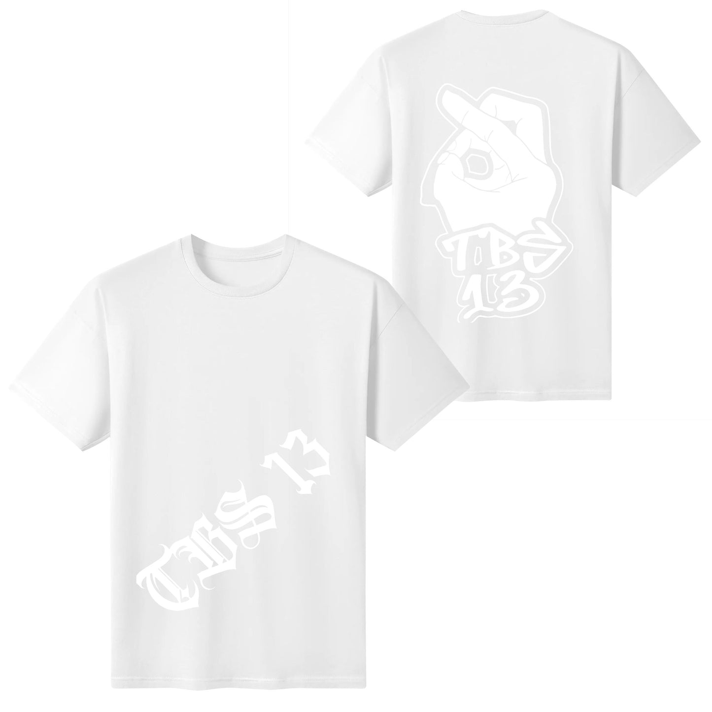 TBS13 truebrownstyle13 V63 classic cotton loose fraternity T-shirt for men Crew-neck fashion unisex T-shirt Menswear Top Original Lingerie