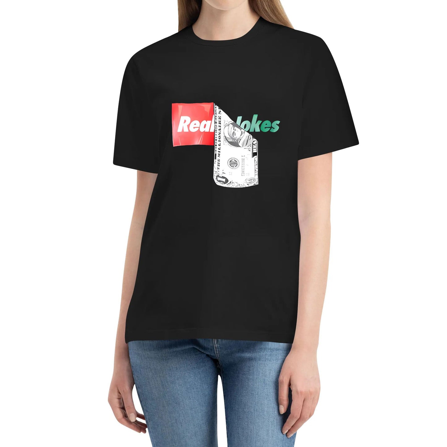 Real Jokes Clothing Stickermoney Tee Cotton Original Design Tshirt for Men Women