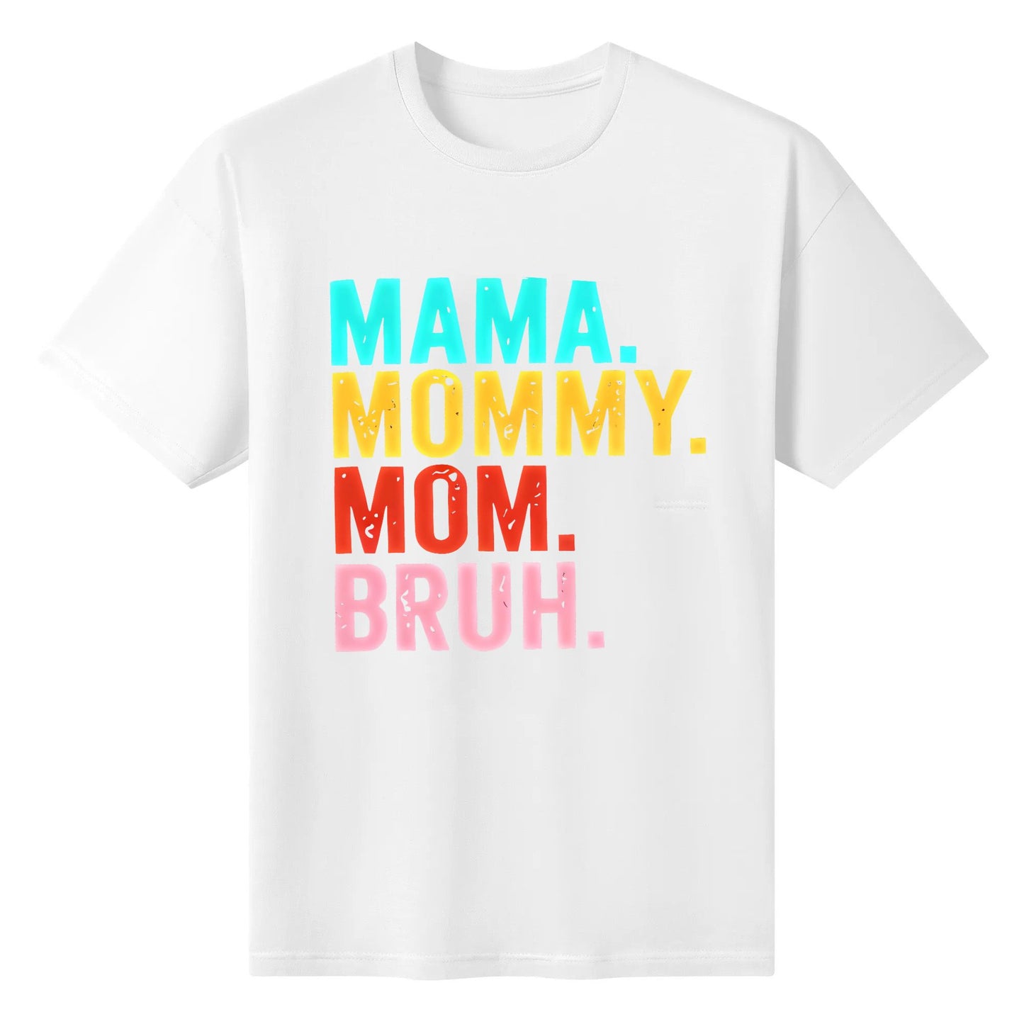 Mothers Day Mama Shirts for Women Mommy Mom Bruh Shirt Funny Shirt Black White Blue Red Tops Tee