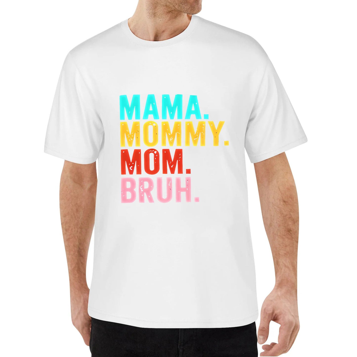 Mothers Day Mama Shirts for Women Mommy Mom Bruh Shirt Funny Shirt Black White Blue Red Tops Tee