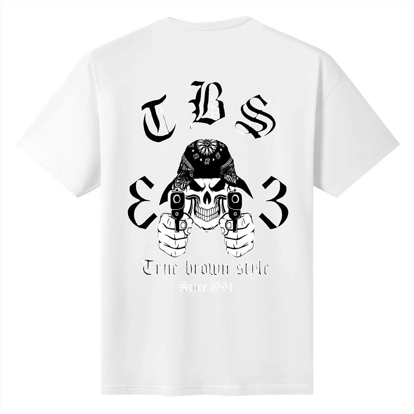 TBS13 truebrownstyle13 V29 classic cotton loose fraternity T-shirt for men Crew-neck fashion unisex T-shirt Menswear Top