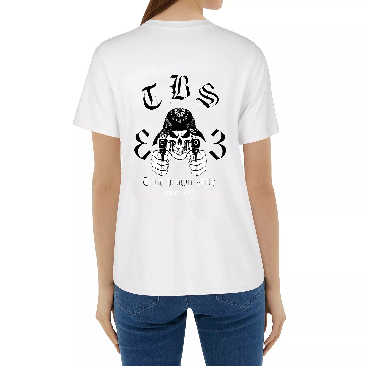 TBS13 truebrownstyle13 V29 classic cotton loose fraternity T-shirt for men Crew-neck fashion unisex T-shirt Menswear Top