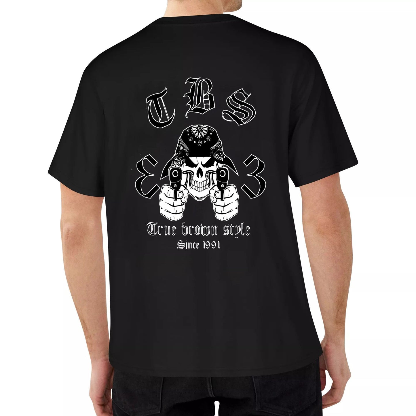 TBS13 truebrownstyle13 V29 classic cotton loose fraternity T-shirt for men Crew-neck fashion unisex T-shirt Menswear Top