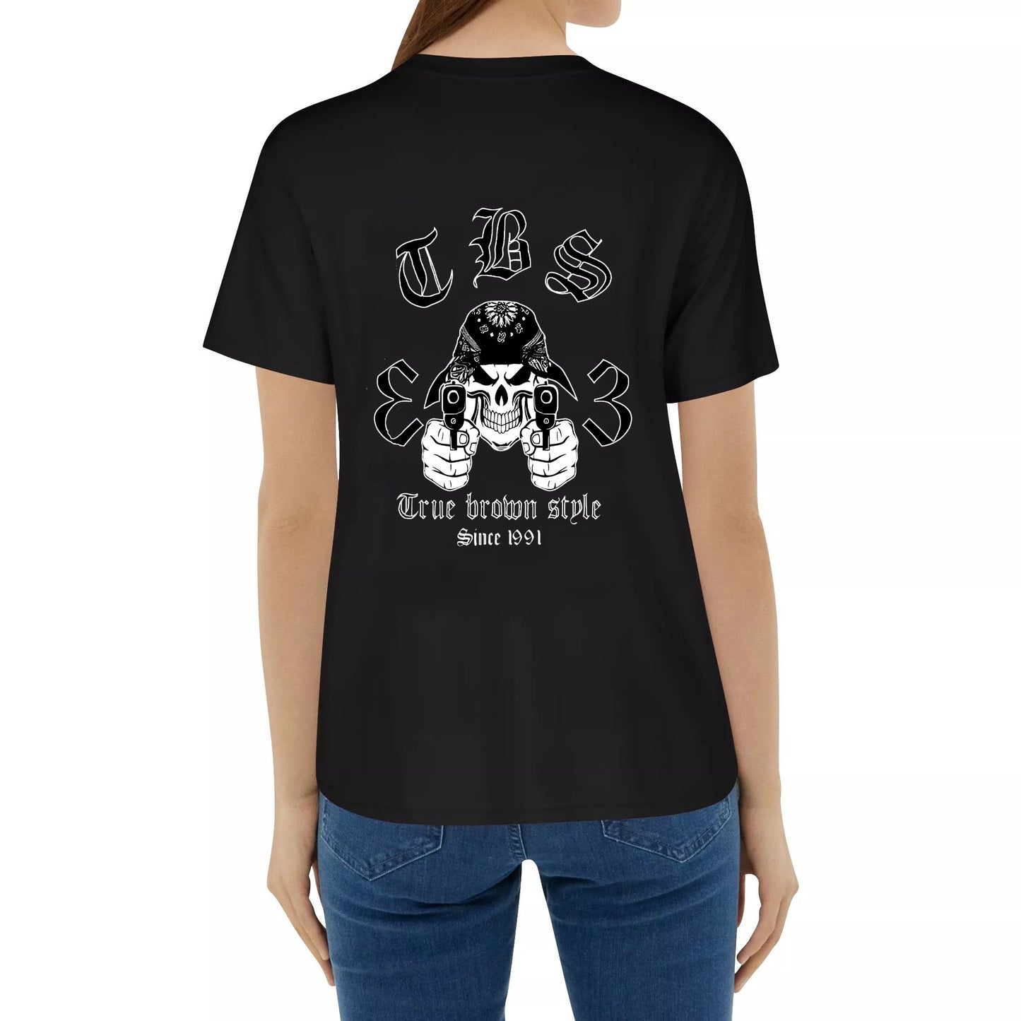 TBS13 truebrownstyle13 V29 classic cotton loose fraternity T-shirt for men Crew-neck fashion unisex T-shirt Menswear Top