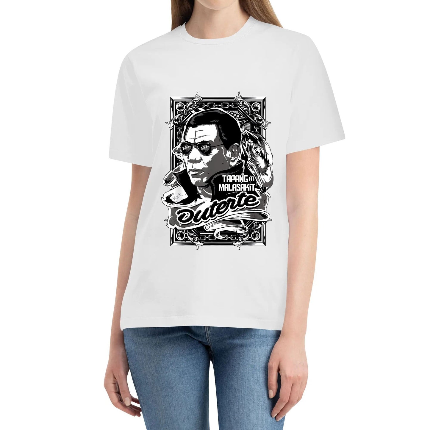 Duterte shirt pilipinas Duterte philippines Pinoy Cotton T-shirt for Men and Women Tee Shirts Adults Short Sleeve Tshirts