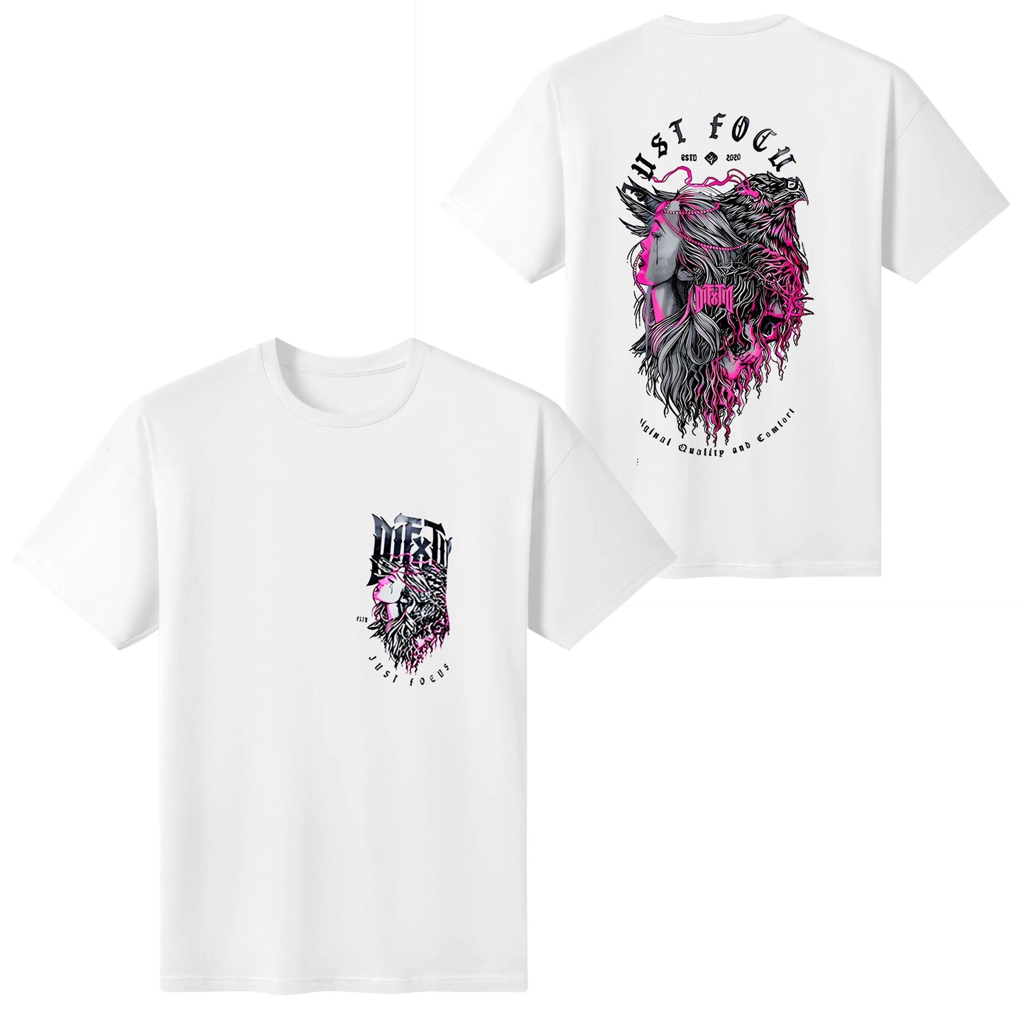 Difxtig Clothing Original Design Round Neck Pure Cotton High Quality Fashion Unisex Tshirt