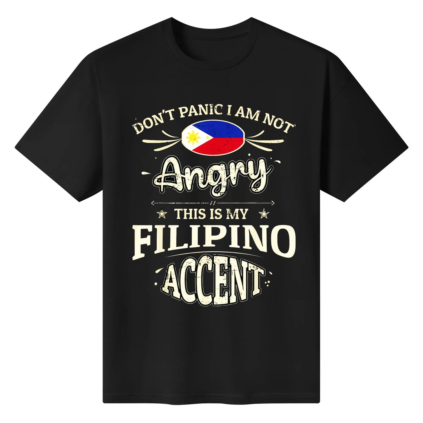 Philippines Flag Souvenirs for Filipinos Men  Women Cotton T-shirt for Men and Women Tee Shirts Adults Short Sleeve Tshirts