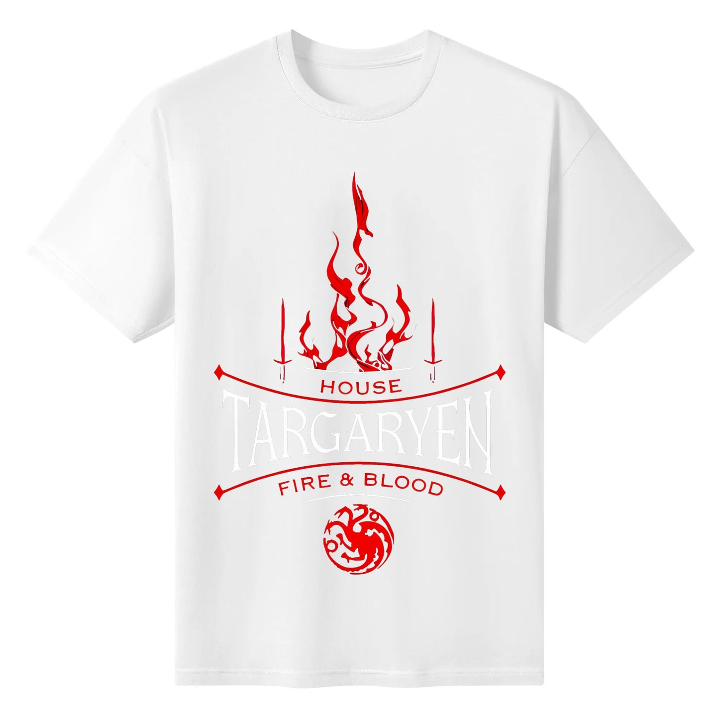 Game of Thrones Shirt House Targaryen Fire and Blood T-shirt D5 Amazed Streetwear Unisex Printed T-Shirt