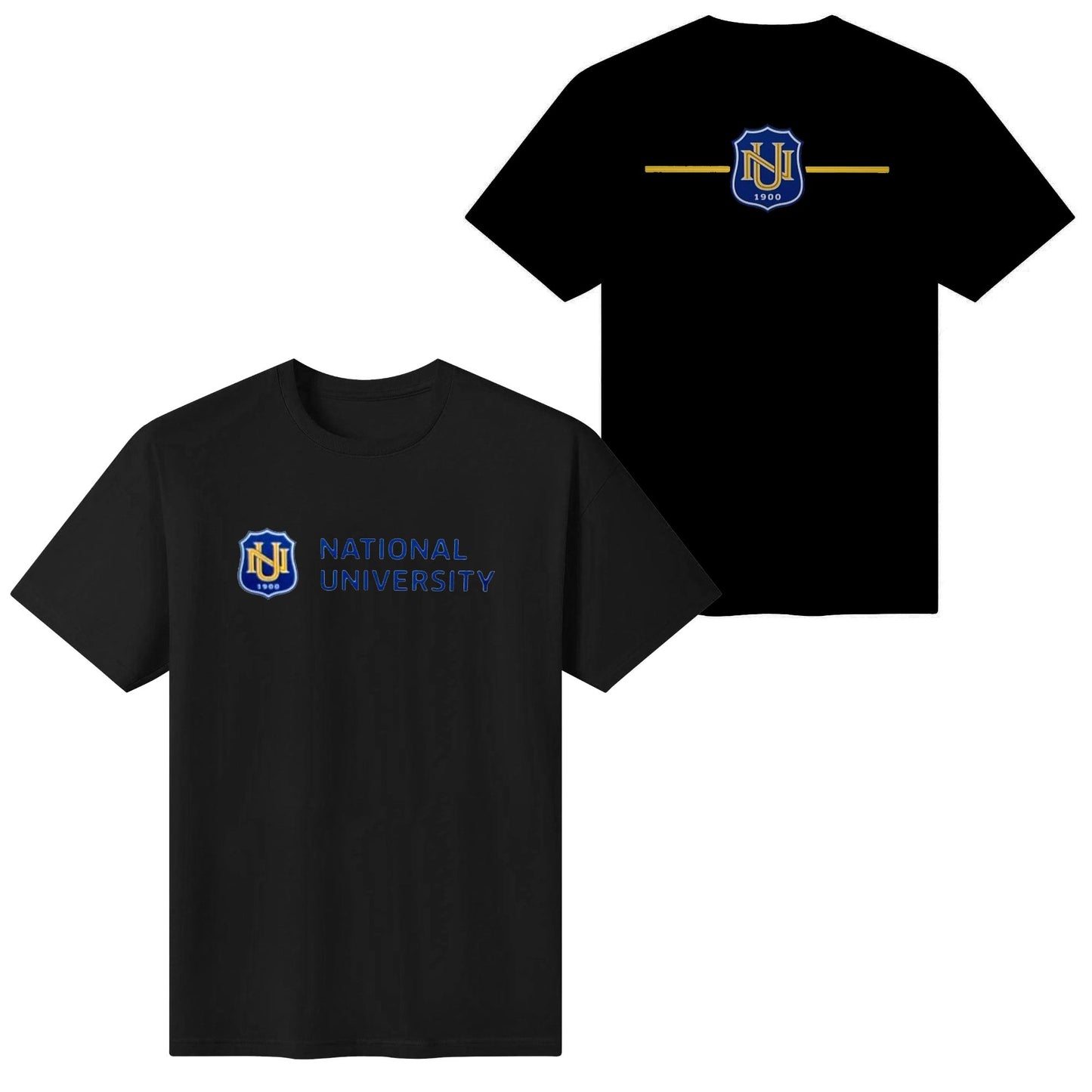 National University Cotton Tee White Tops Customized Tshirt