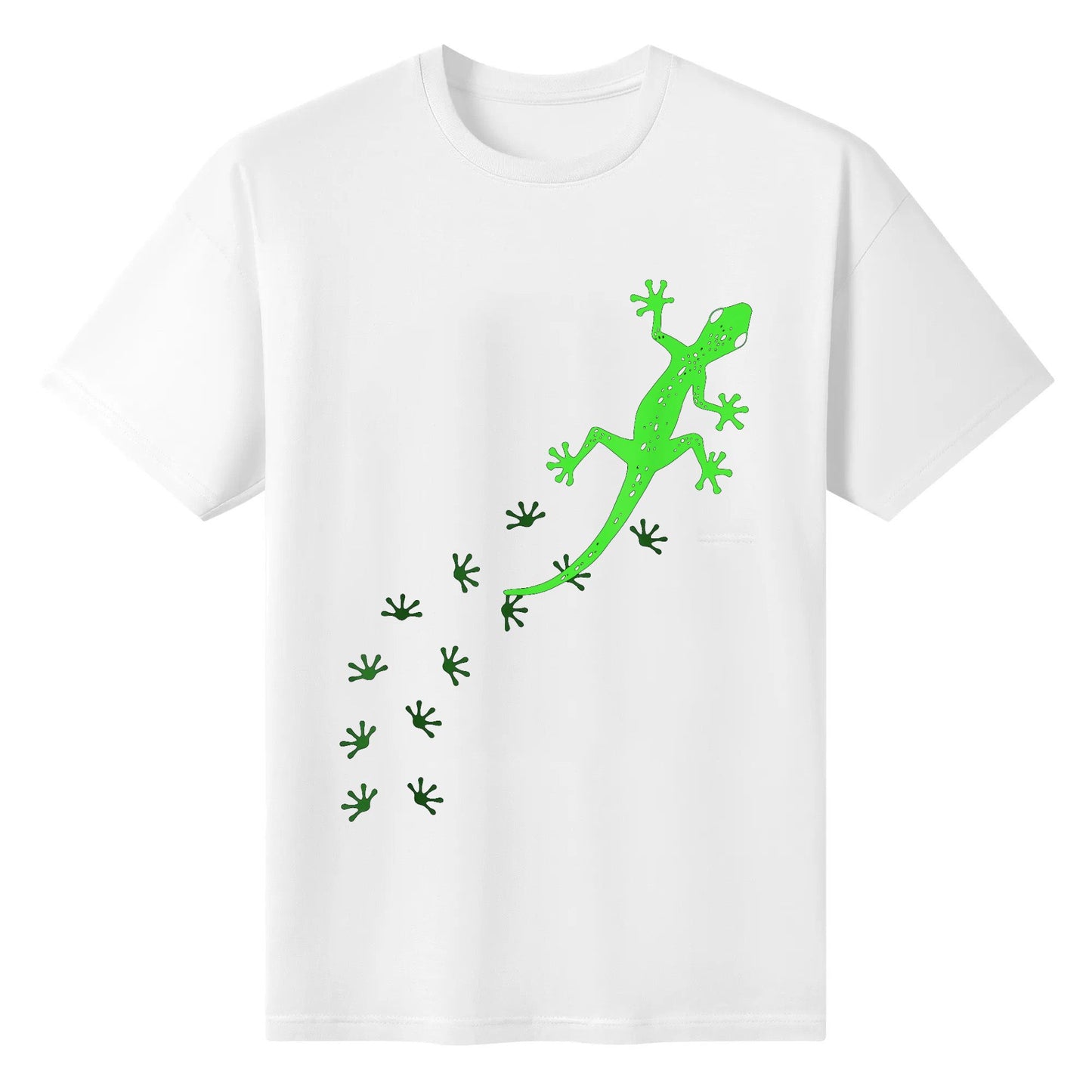 Cool Lizard Design For Men Women Gecko Pet Animal Creature Cotton Tshirts Short Sleeve Printed Round Neck Top Tees Shirt for Man Women Unisex Adult Summer Ladies