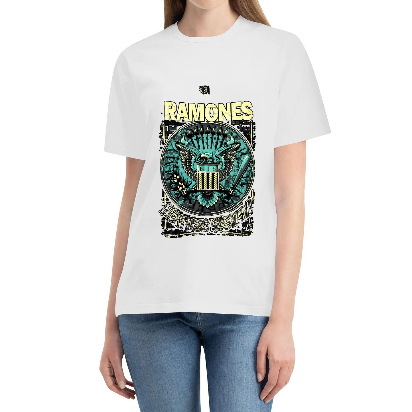 RAMONES shirt Quality Clothing shirt Fashion Cotton T-shirt Best Selling Regular shirt Local Street Clothing shirt for men and women Crew-neck fashion unisex T-shirt Menswear Top