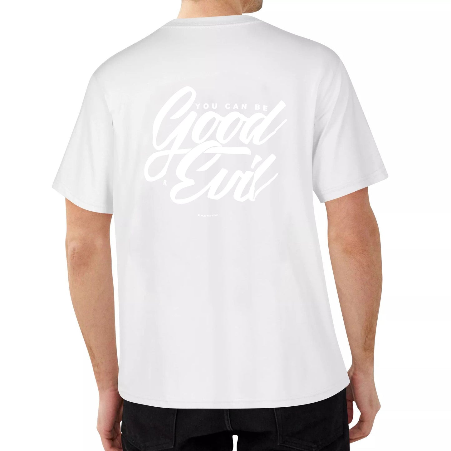 Popular T Shirt Good Or Evil Black Black Manila  Cotton High Quality Unisex T-shirt