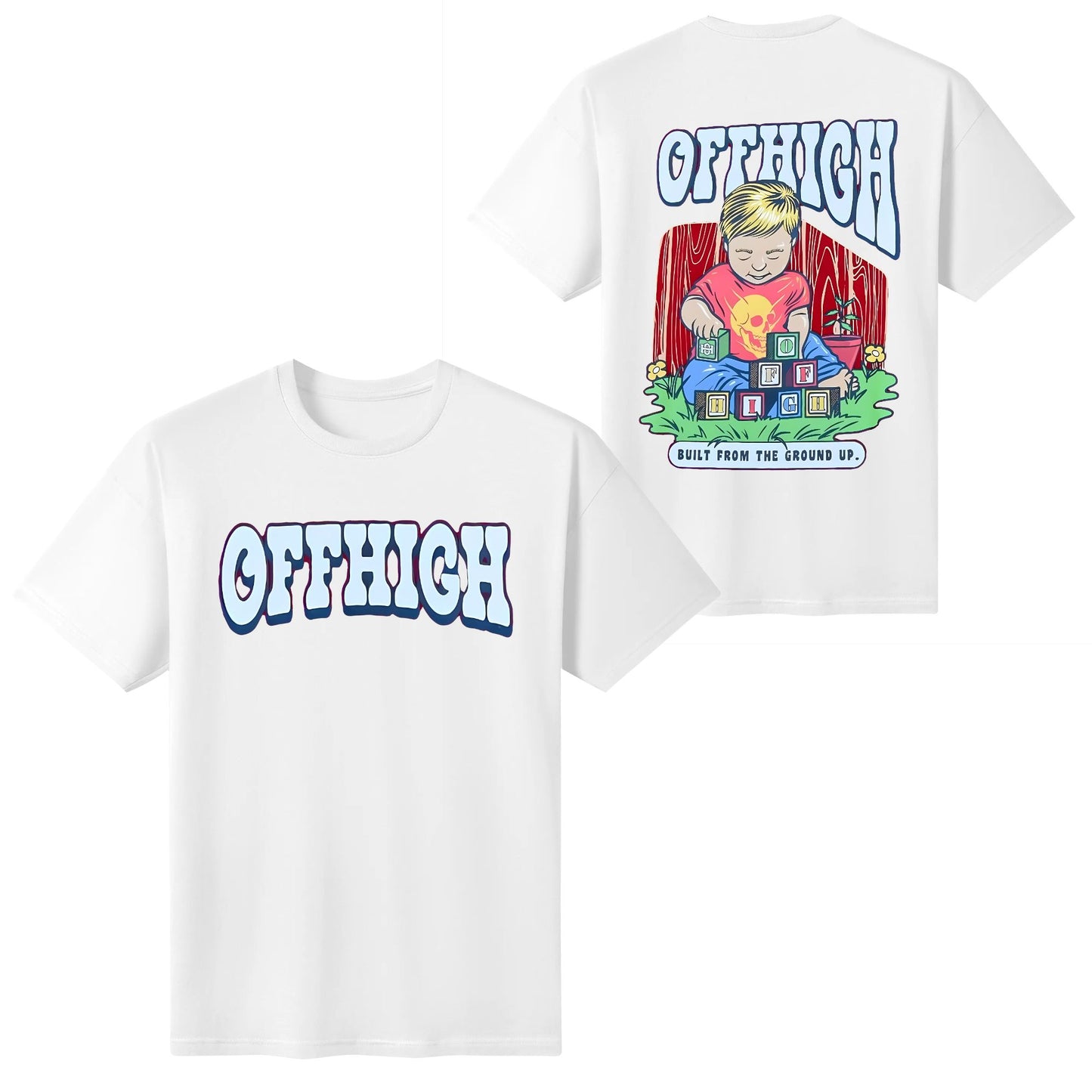 OFFHIGH Empire Red T-Shirt Cartoon Inspired Design Unisex T-Shirt