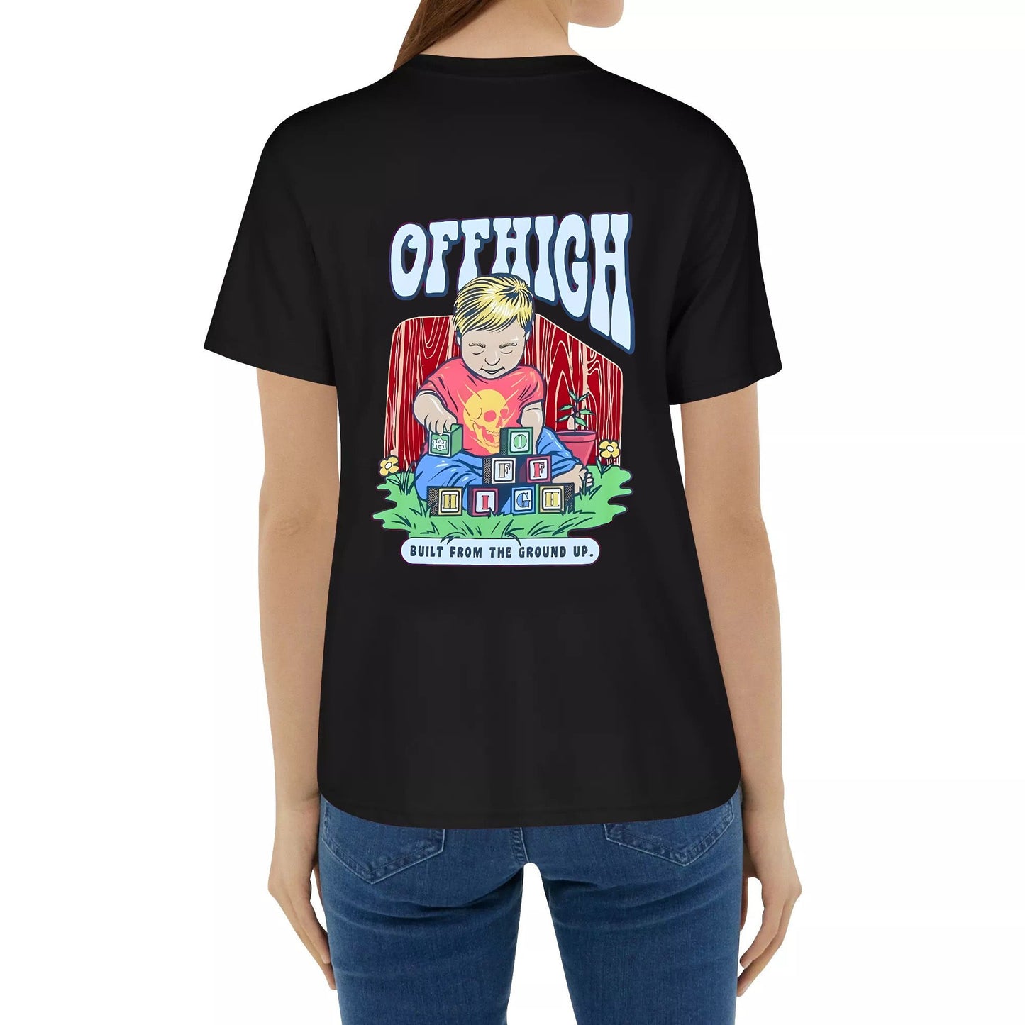 OFFHIGH Empire Red T-Shirt Cartoon Inspired Design Unisex T-Shirt