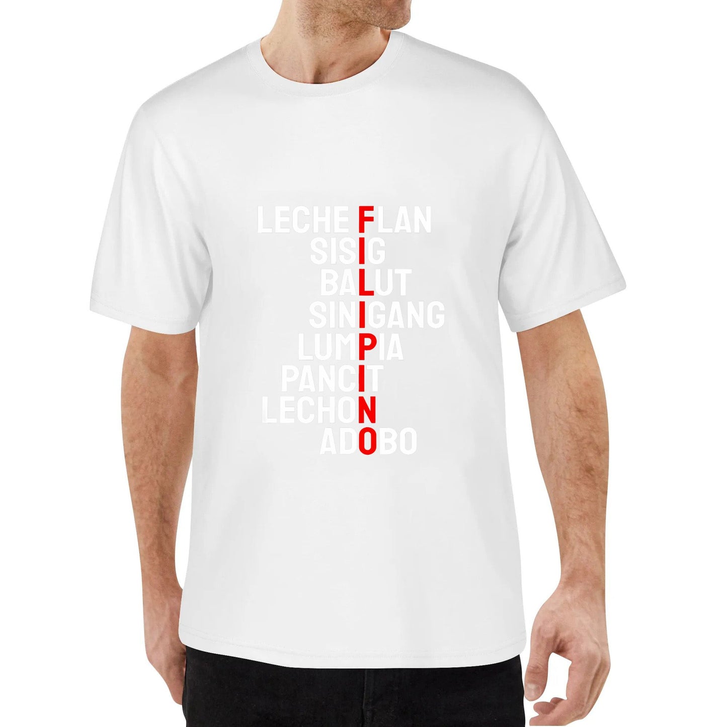 Funny Filipino Popular Food List Phillipines Filipino Shirt Cotton T shirt Short Sleeve Graphic Crew Neck Top Tees Shirts for Men Woman Unisex Adult Summer Crew-neck fashion unisex T-shirt Menswear Top