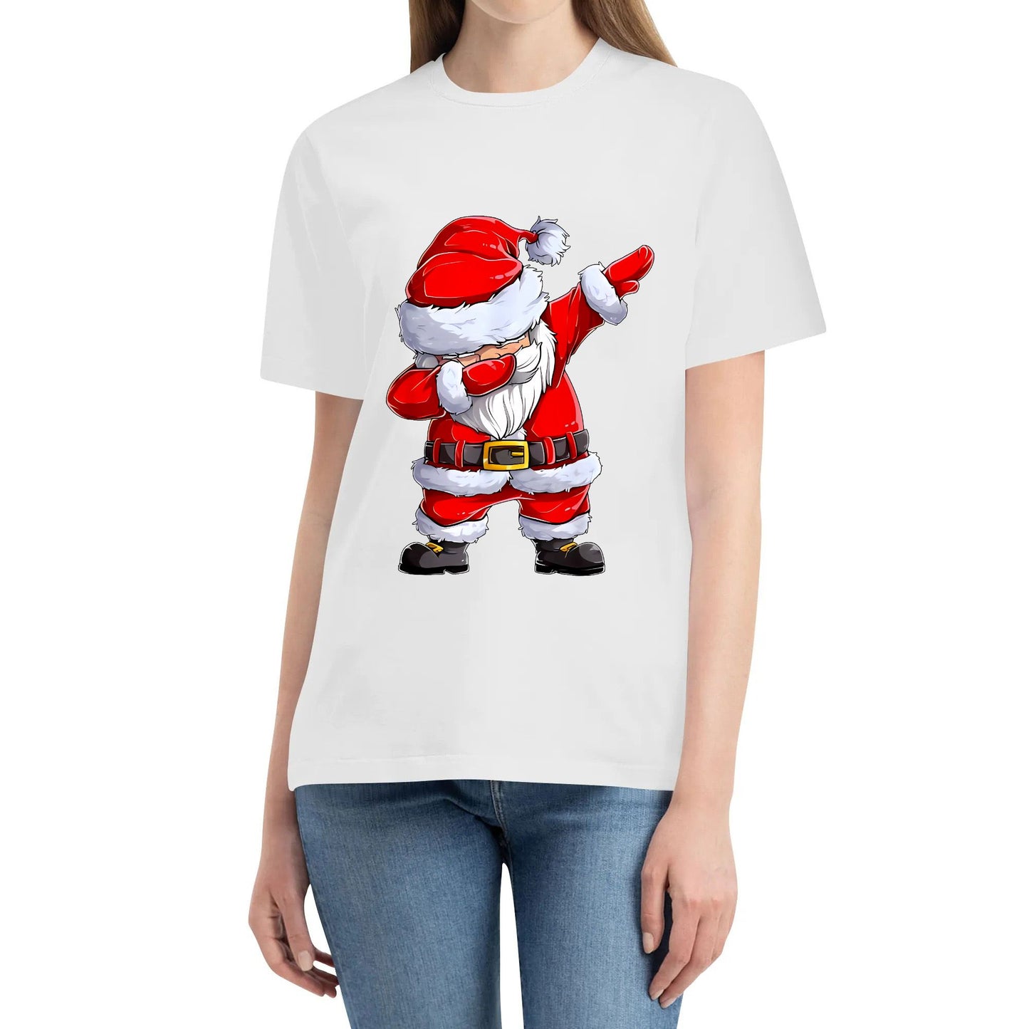 Christmas Boys Big Kids Dabbing Santa Claus Girls Funny Xmas Dab Cute T-Shirt Cotton T Shirt Black White Blue Red Tops Tee Clothing Gifts