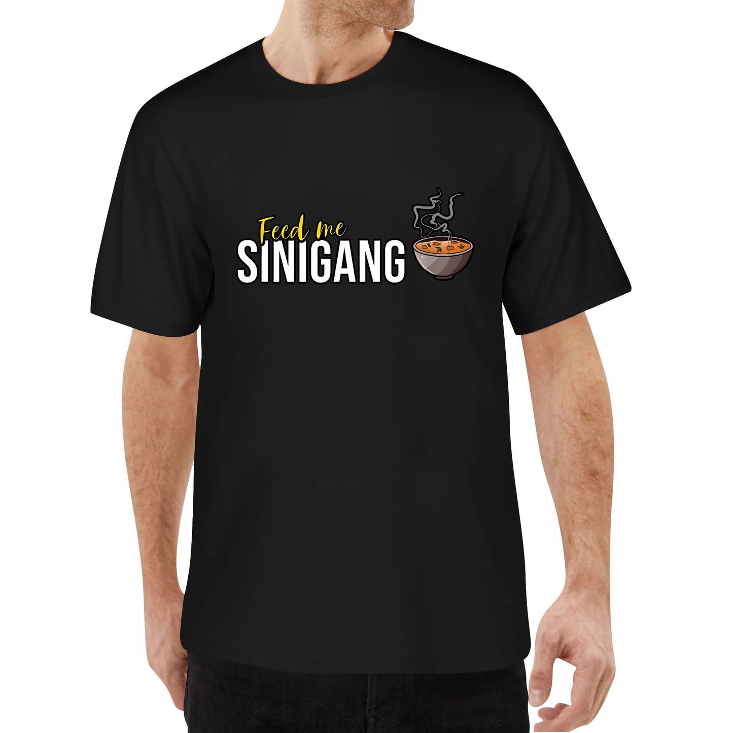 Feed Me Sinigang Funny Filipino Cotton T shirt Short Sleeve Graphic Crew Neck Top Tee Shirt for Man Women Unisex Adult Summer Ladies
