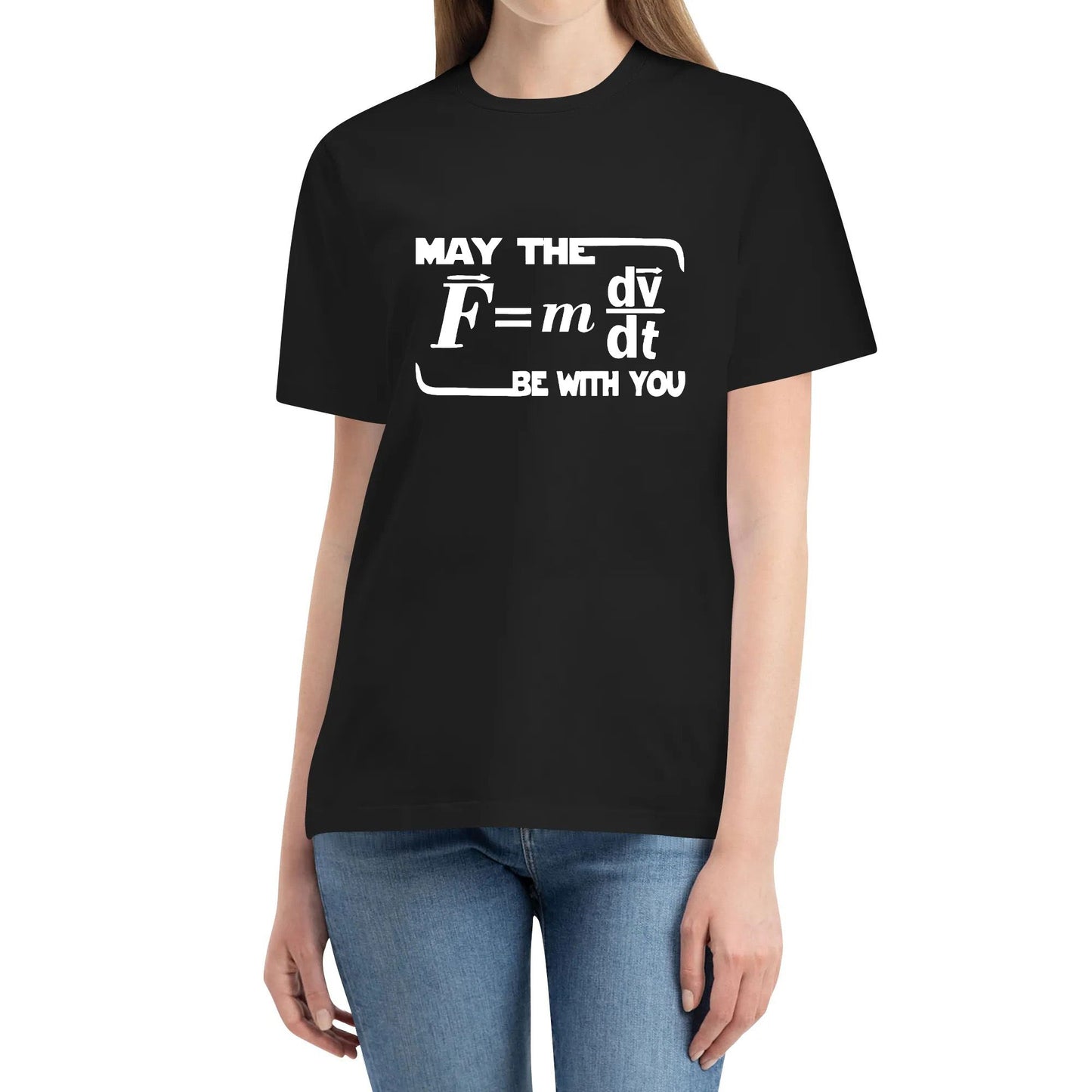 May The Fmdvdt Be with You Funny Physics Science Unisex T-Shirt Tshirt Cotton Boys Girls T Shirt Black White Blue Red Tops Tee Clothing Gifts