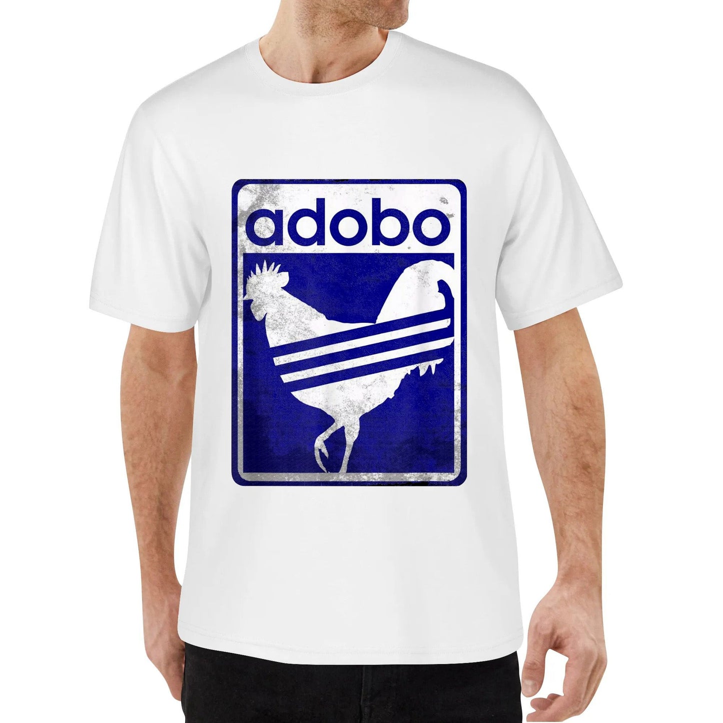 Pinoy Shirt Distressed Chicken Adobo T Shirt Cotton T-shirt for Men and Women Tee Shirts Adults Short Sleeve Tshirts