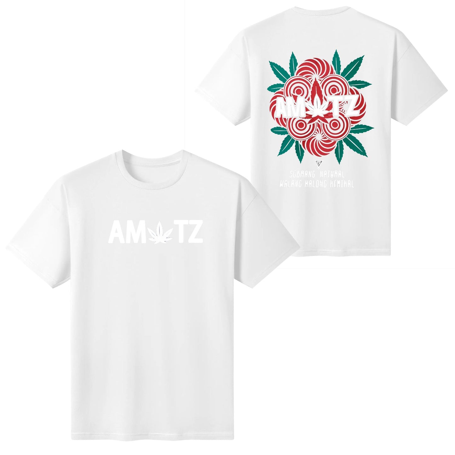 Amatz by Print Maniac Clothing Classic Cotton Crew Neck Streetwear T-Shirt