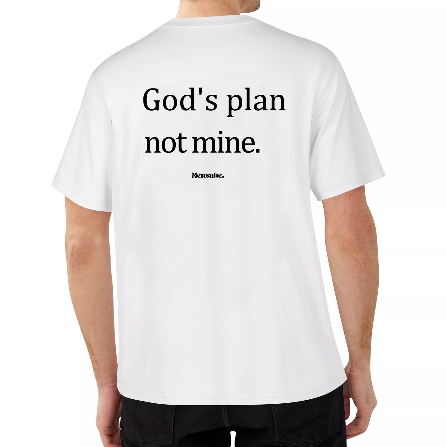 Mensahe. Apparel "God's plan not mine" God Qoutes Shirt for All Genders