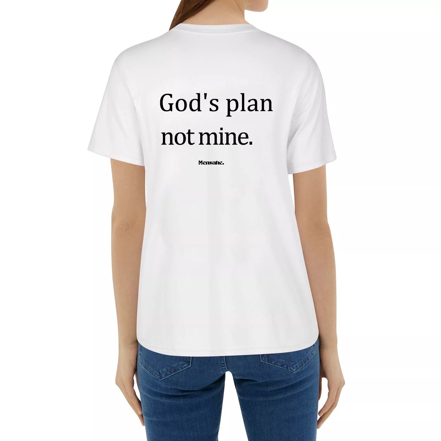 Mensahe. Apparel "God's plan not mine" God Qoutes Shirt for All Genders