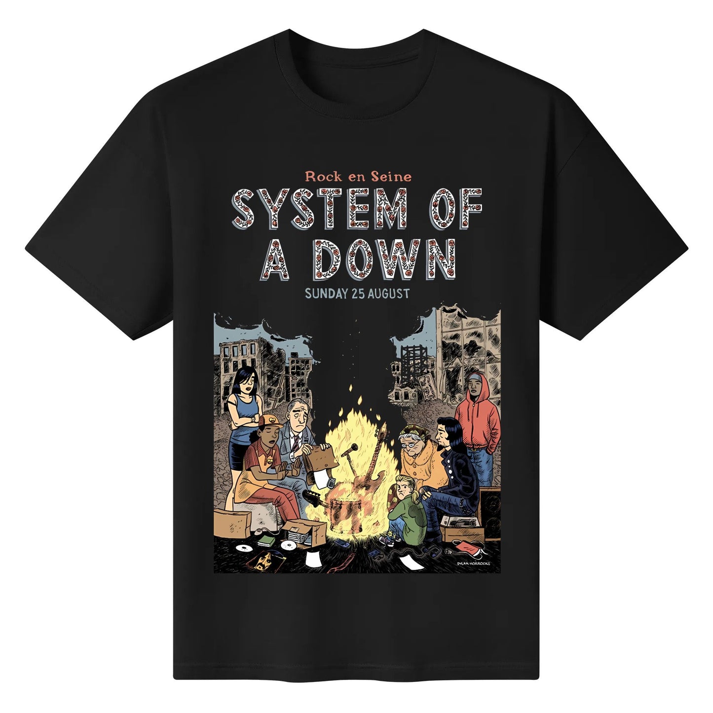 Kaus Sistem Kaos of a down Rock at Seine Premium Soad Chop Suey