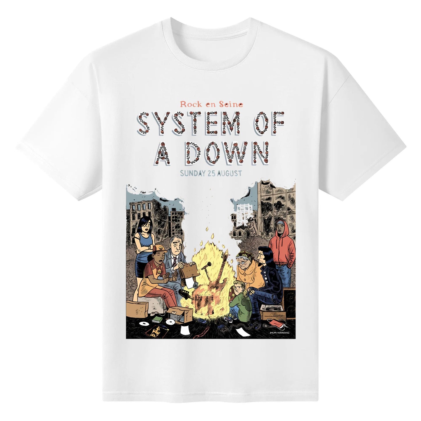 Kaus Sistem Kaos of a down Rock at Seine Premium Soad Chop Suey