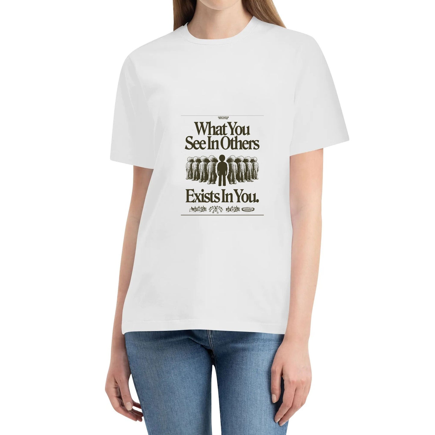 RETRO FRONT / Graphic design / crewneck t shirt