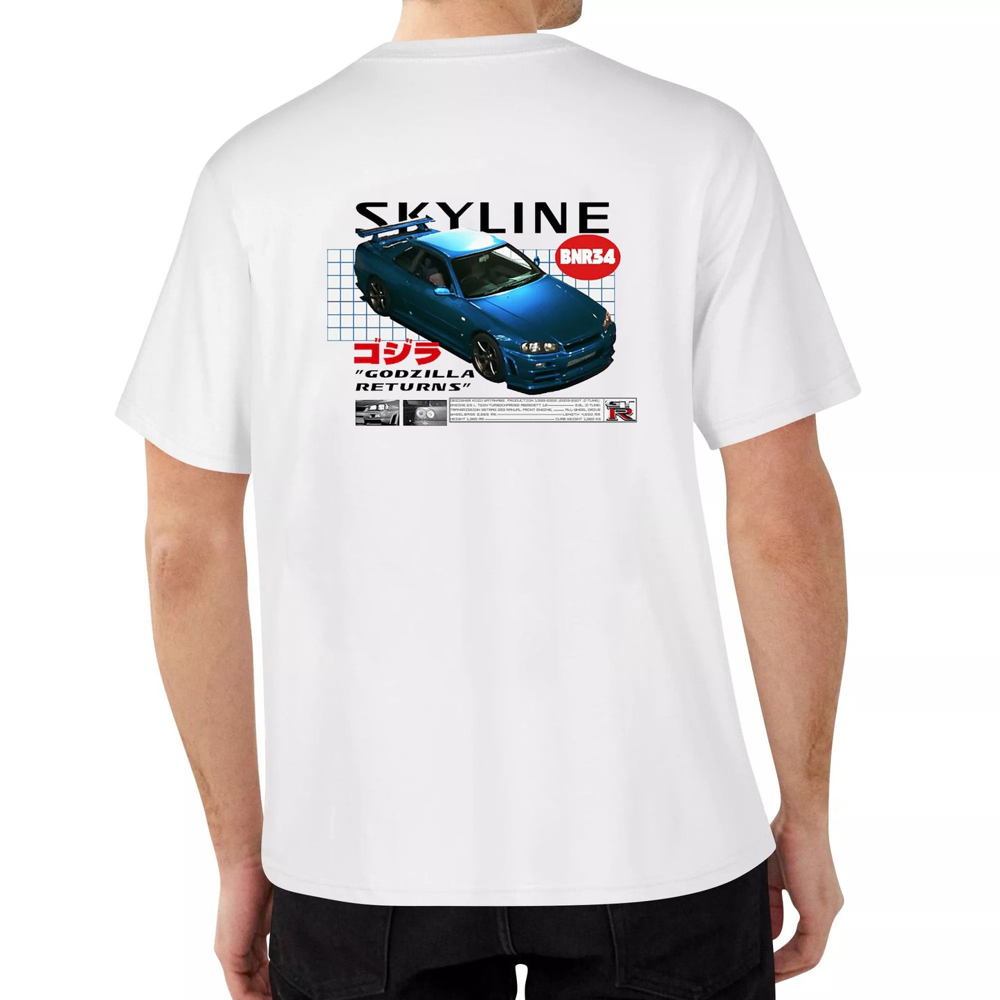 Nissan GTR r35 T shirt Minimalist Design JDM TEE (silk screen print finish) GRAPHIC SHIRT CAR TOPS