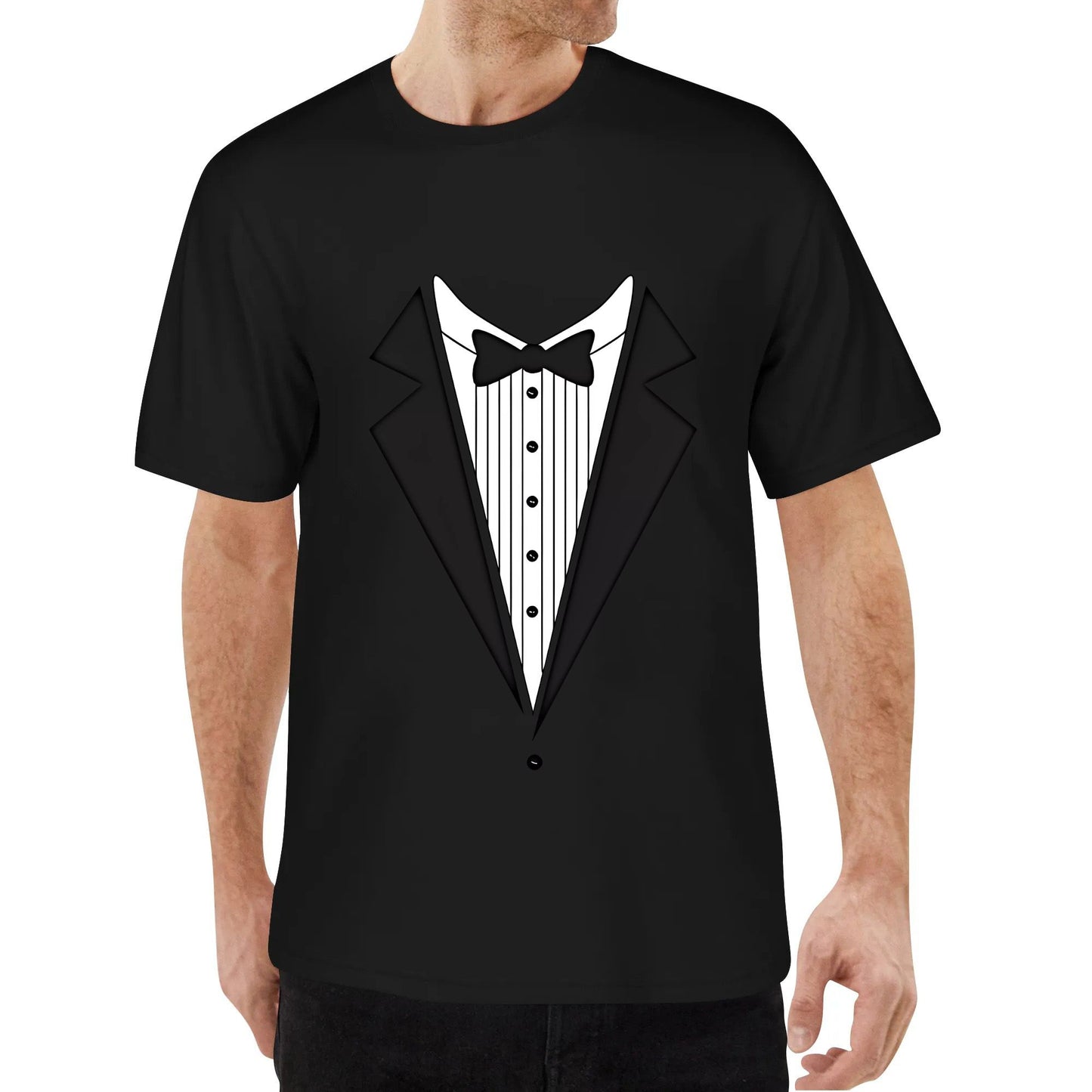 Tuxedo Bow Tie Adult DT T-Shirt Tee Tshirt Cotton Boys Girls T Shirt Black White Blue Red Tops Tee Clothing Gifts