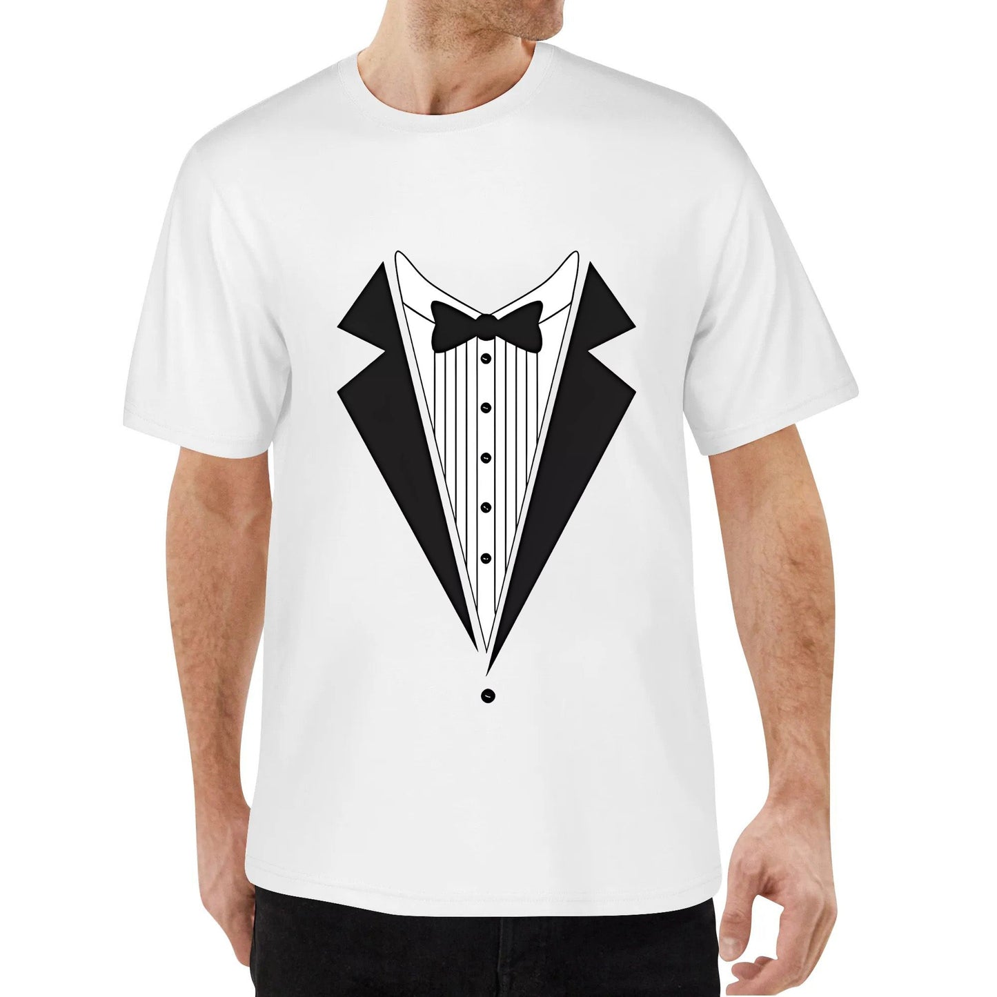 Tuxedo Bow Tie Adult DT T-Shirt Tee Tshirt Cotton Boys Girls T Shirt Black White Blue Red Tops Tee Clothing Gifts