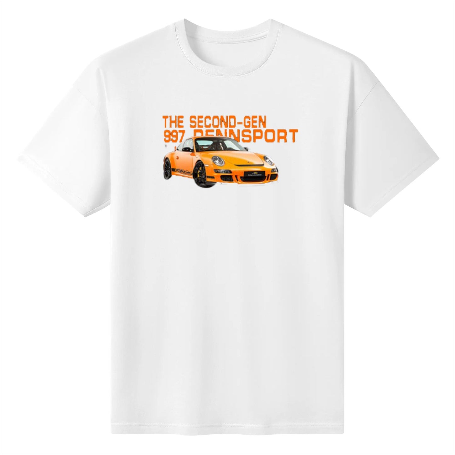 Porsche 911 GT3 RS print T-Shirt - White Cars and Clo - Regular Fit JDM