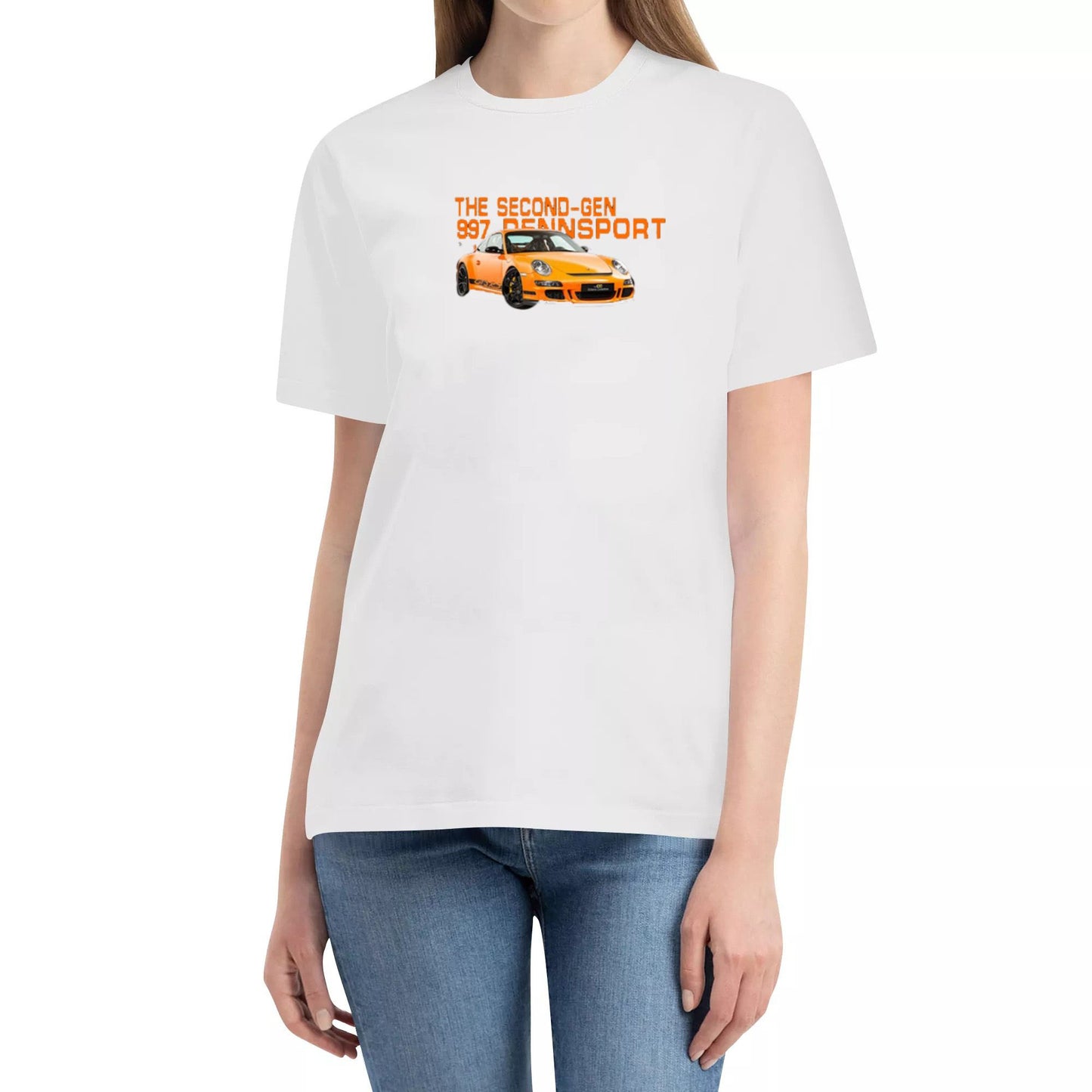 Porsche 911 GT3 RS print T-Shirt - White Cars and Clo - Regular Fit JDM