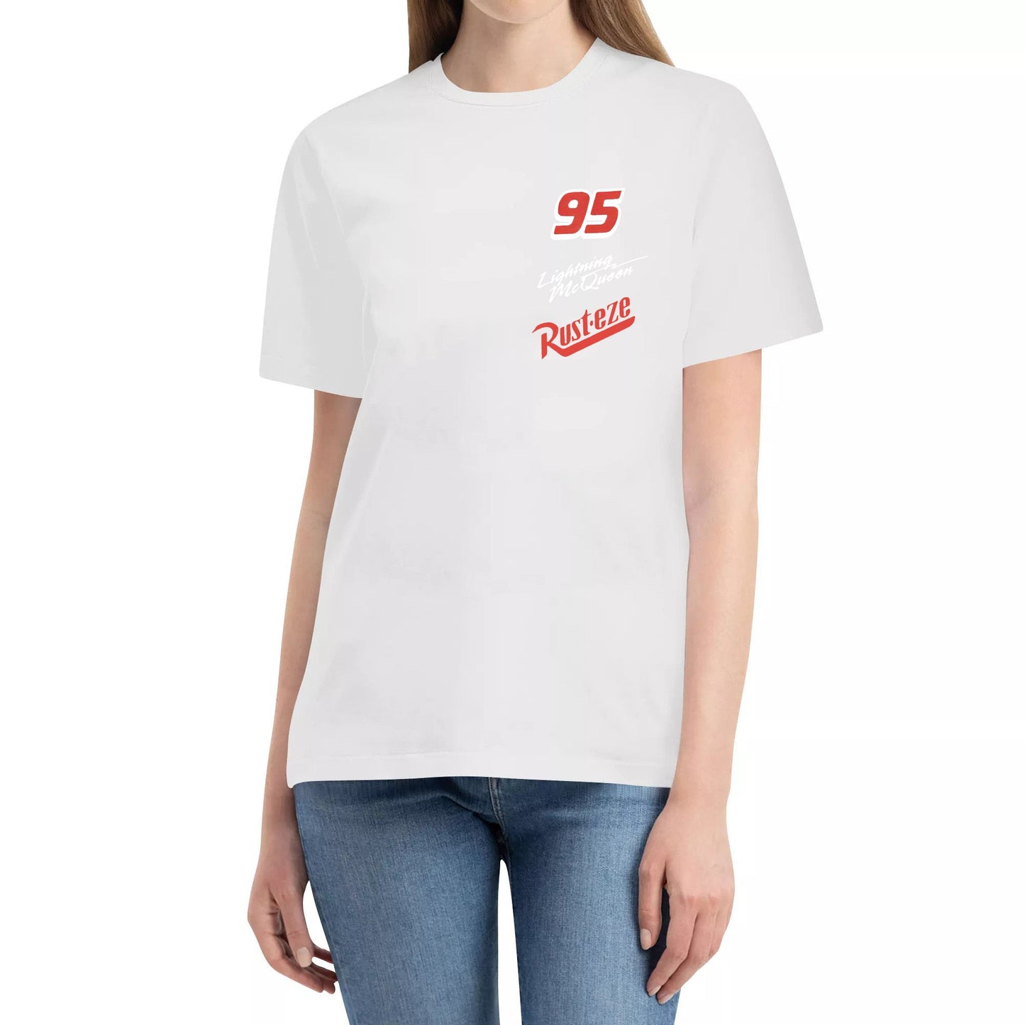Cars Lightning MCQUEEN SHIRT GRAPHIC TEE OVERSIZE SHIRT couple t-shirts family wear