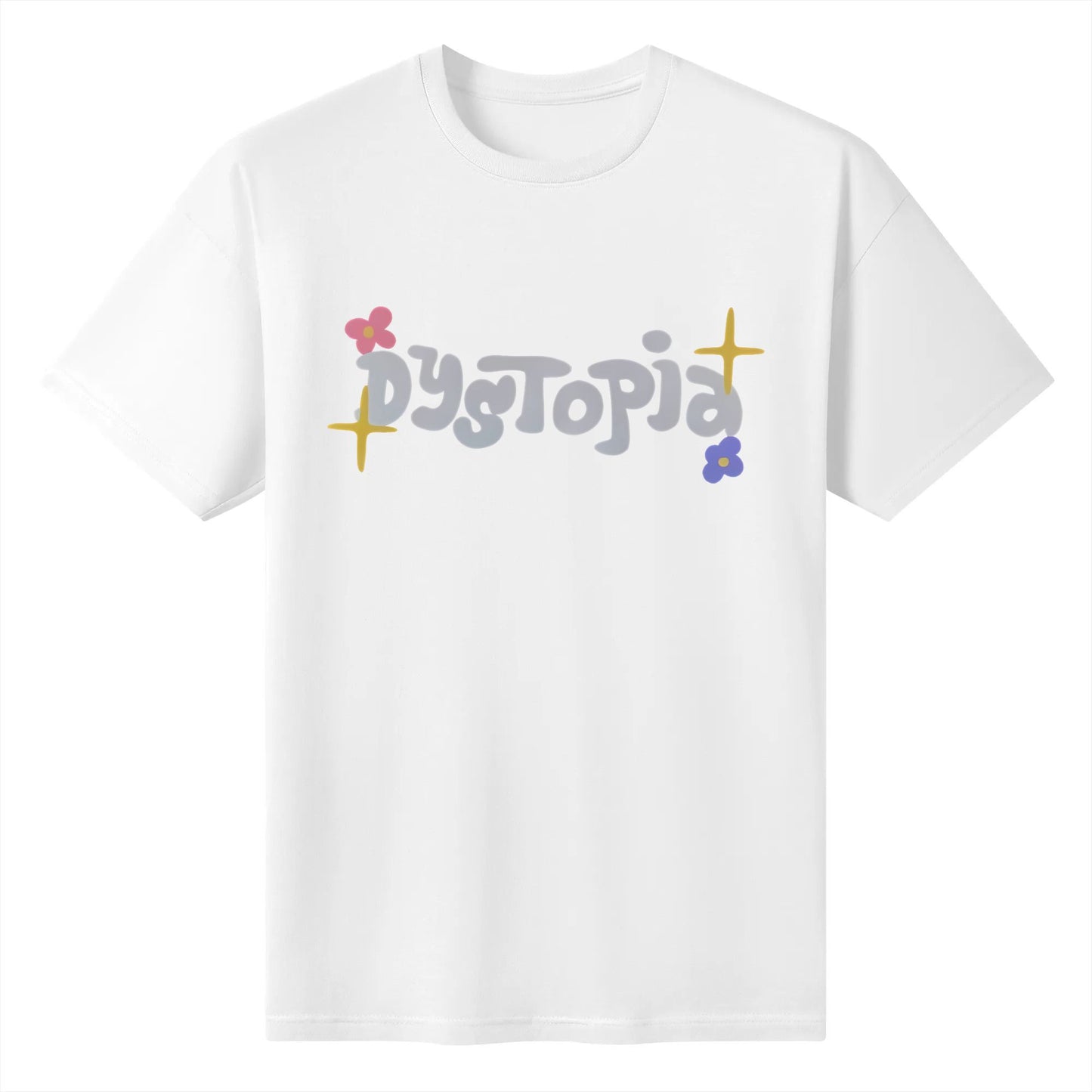 Dystopia "Change" Black & White Colorway T-Shirt Cotton Fashion