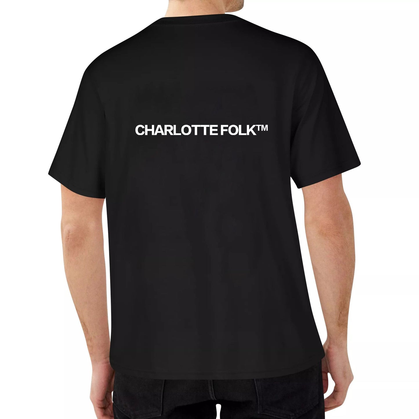 charlotte folk LOGO TEE COTTON Top Short Sleeve Crewneck