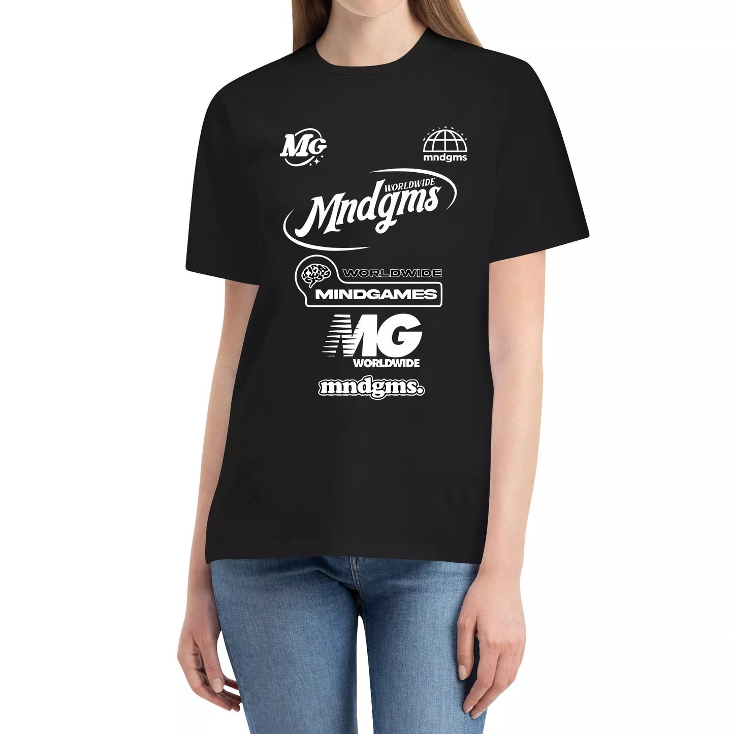 Mndgms Yr4 Og Logo Combination Loose Design High Quality Cotton T-Shirt Unisex Streetwear