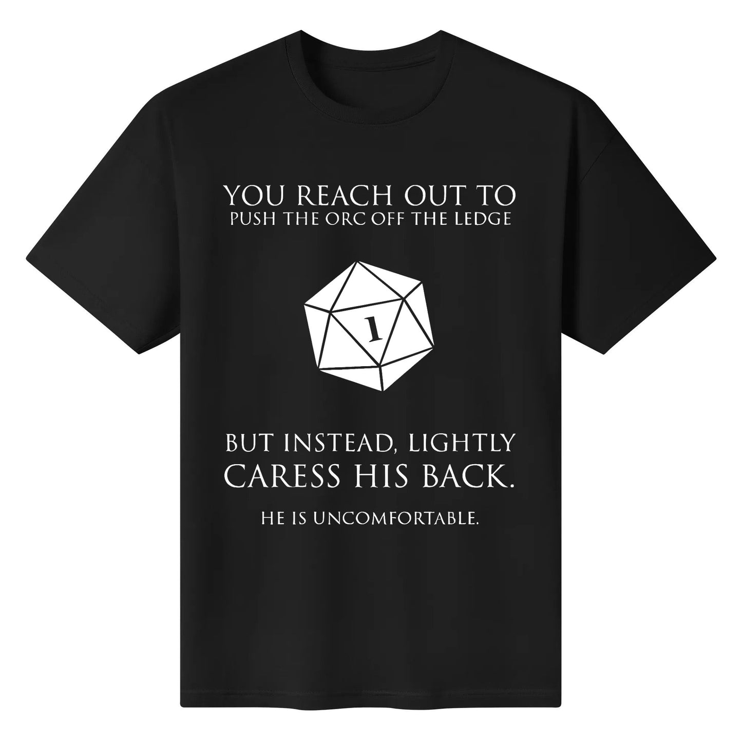 Men's Dungeons and Dragons T-Shirt Pure Cotton Black White Blue Tops Tees