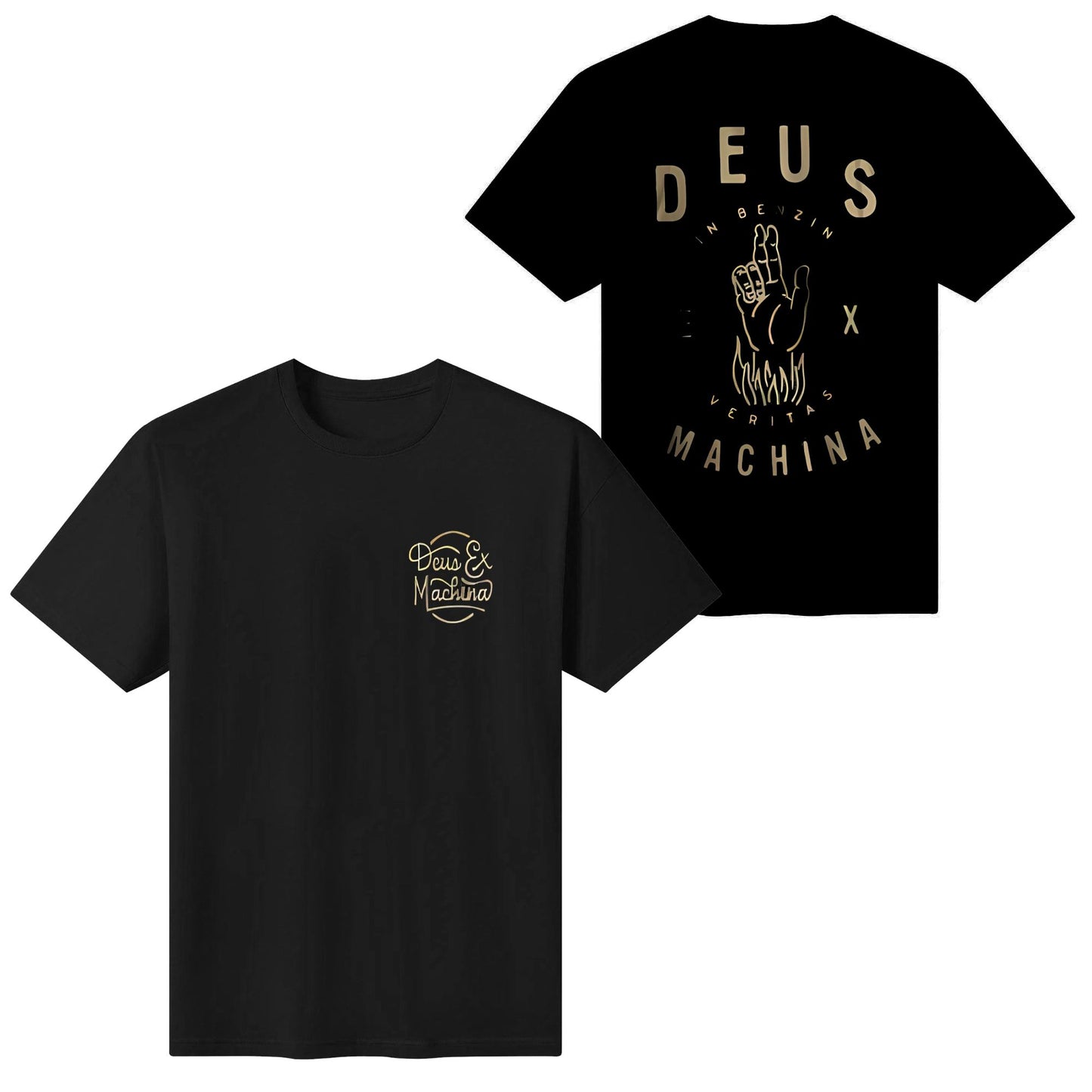 Deus Ex Machina TShirt with free stickers Crew-neck fashion unisex T-shirt Menswear Top Original Lingerie Streetwear Tropical