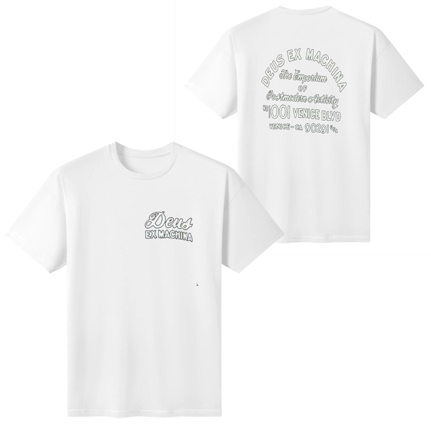Deus Ex Machina TShirt with free stickers Crew-neck fashion unisex T-shirt Menswear Top Original Lingerie Streetwear Tropical