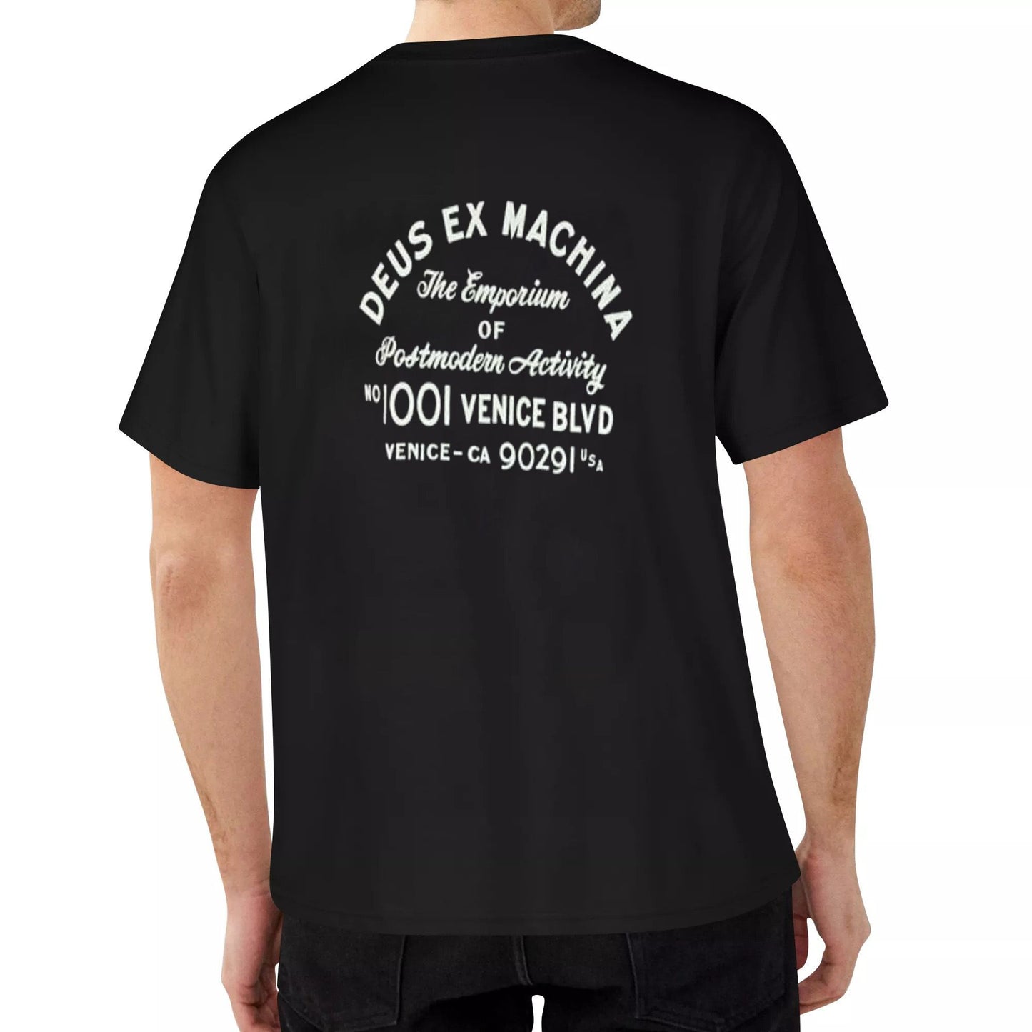 Deus Ex Machina TShirt with free stickers Crew-neck fashion unisex T-shirt Menswear Top Original Lingerie Streetwear Tropical