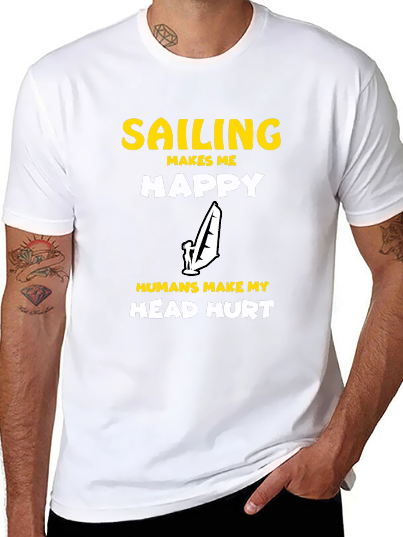 Sailing Makes Me Happy Graphic Tee