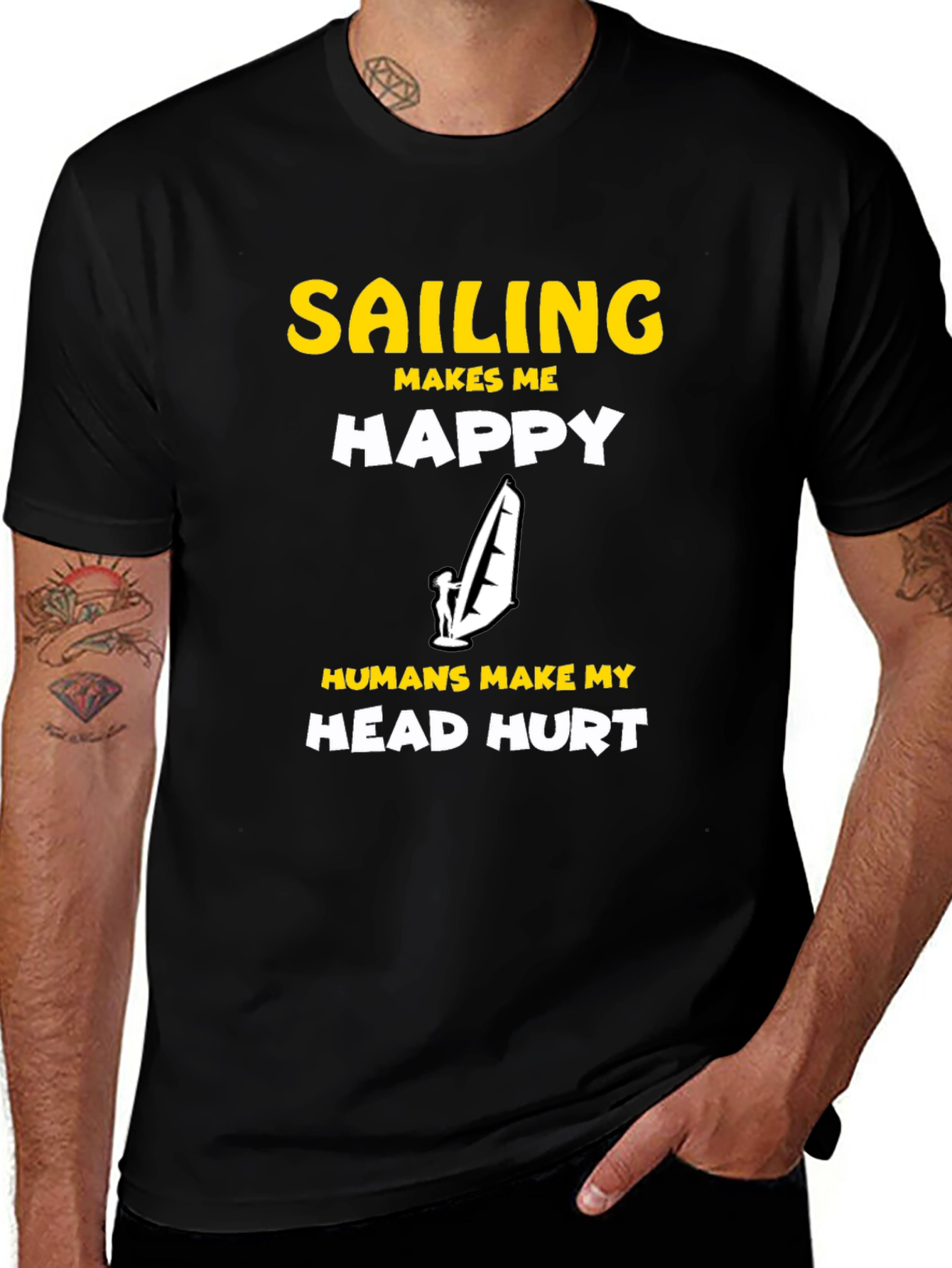 Sailing Makes Me Happy Graphic Tee